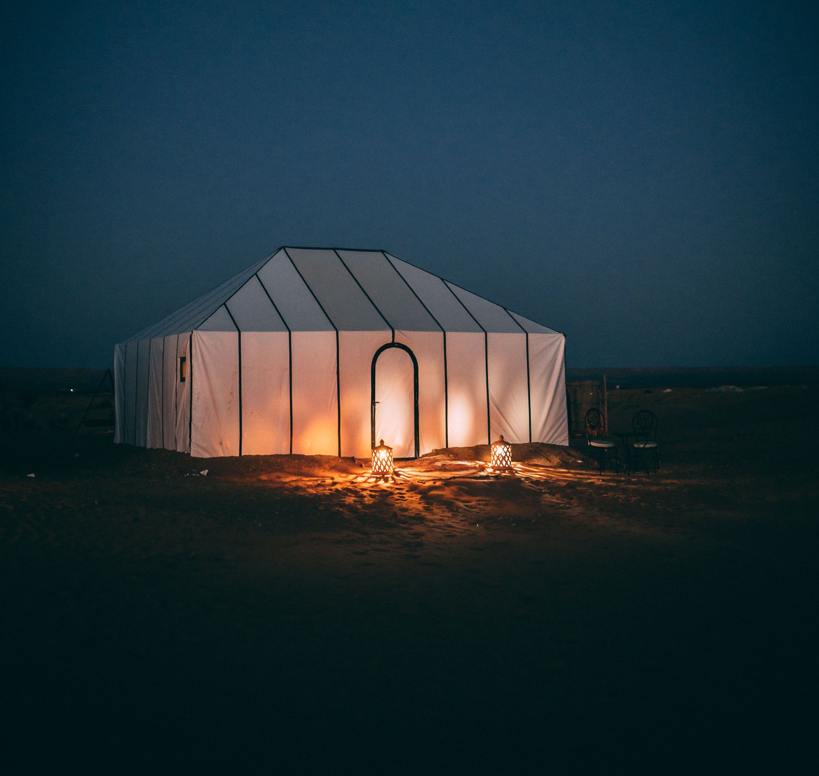 Traditional Berber desert camp